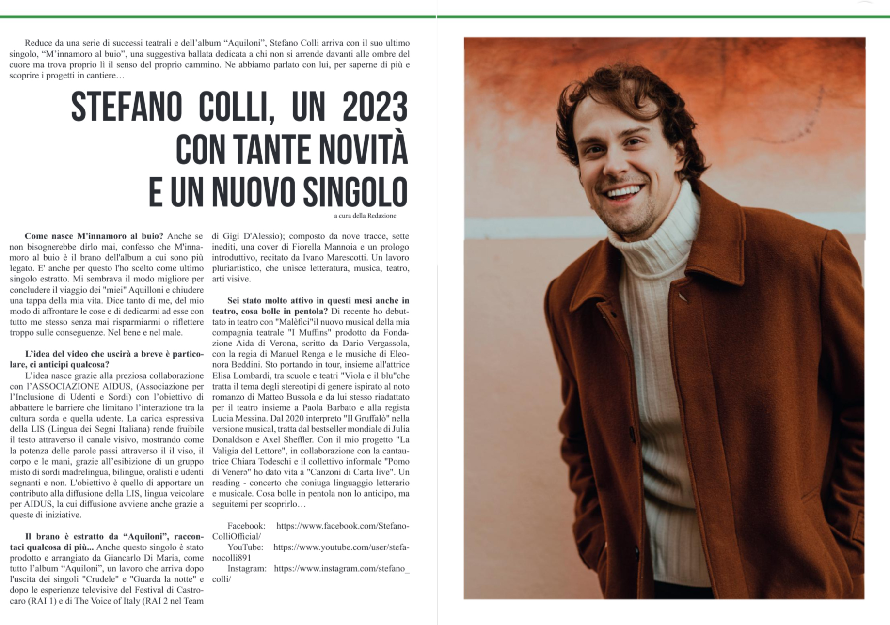 Stefano Coli su LF Magazine di Febbraio 2023