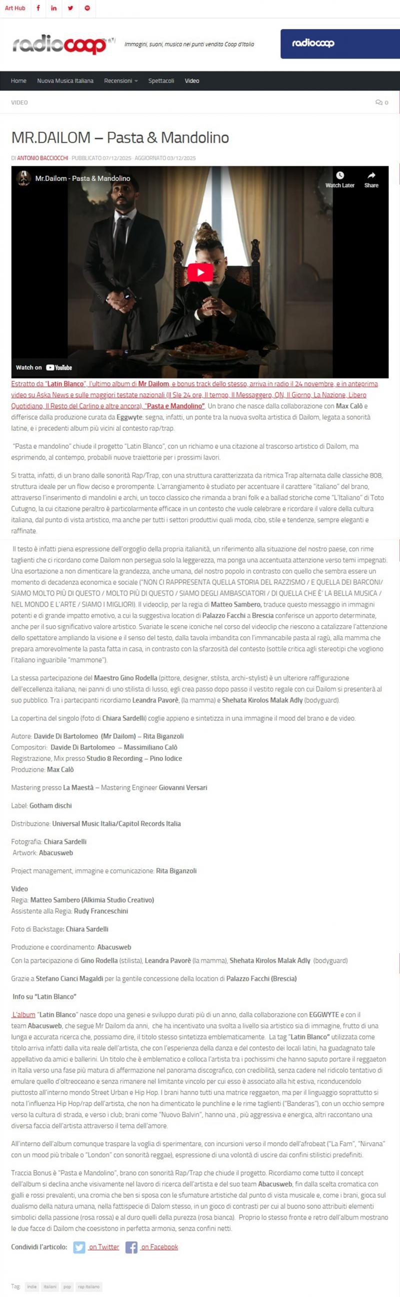 Mr. Dailom su RadioCoop