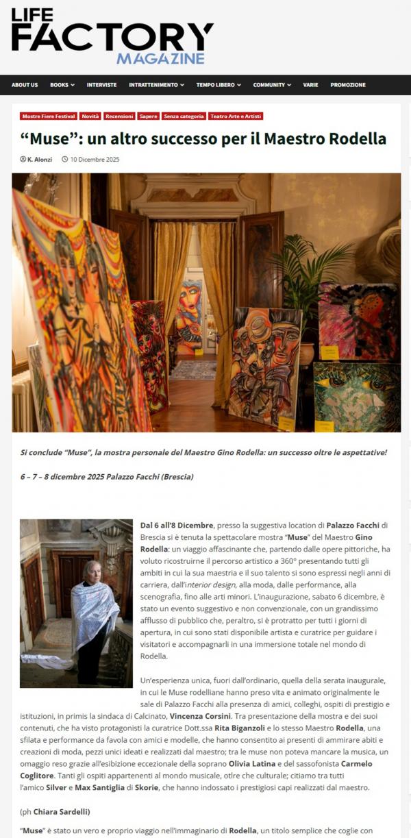 Gino Rodella su Life Factory Magazine