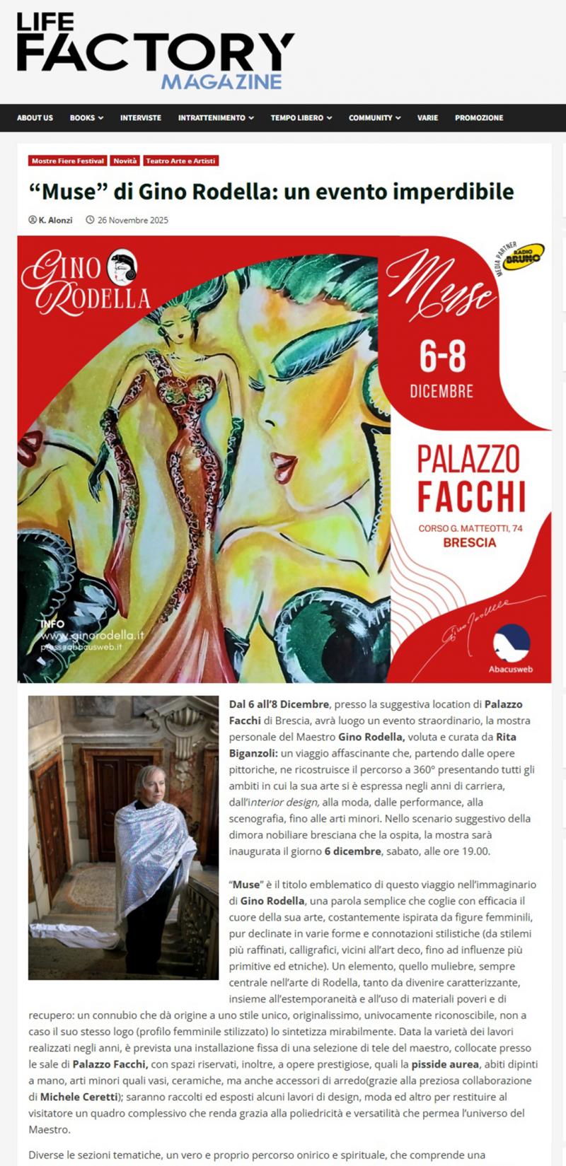 Gino Rodella su Life Factory Magazine