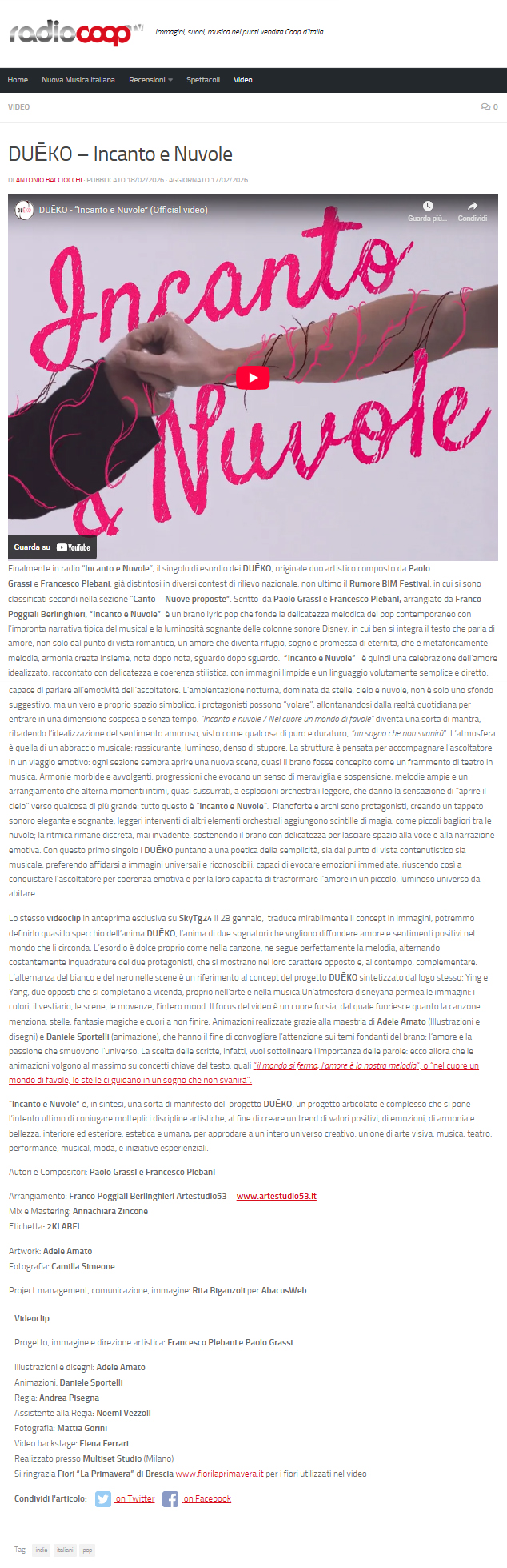 DUĒKO  su RadioCoop del 18-02-2026