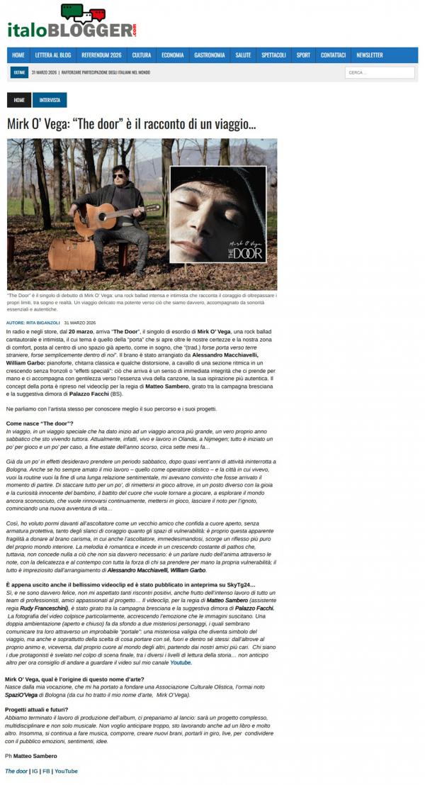 Mirk'O Vega su ItaloBlogger